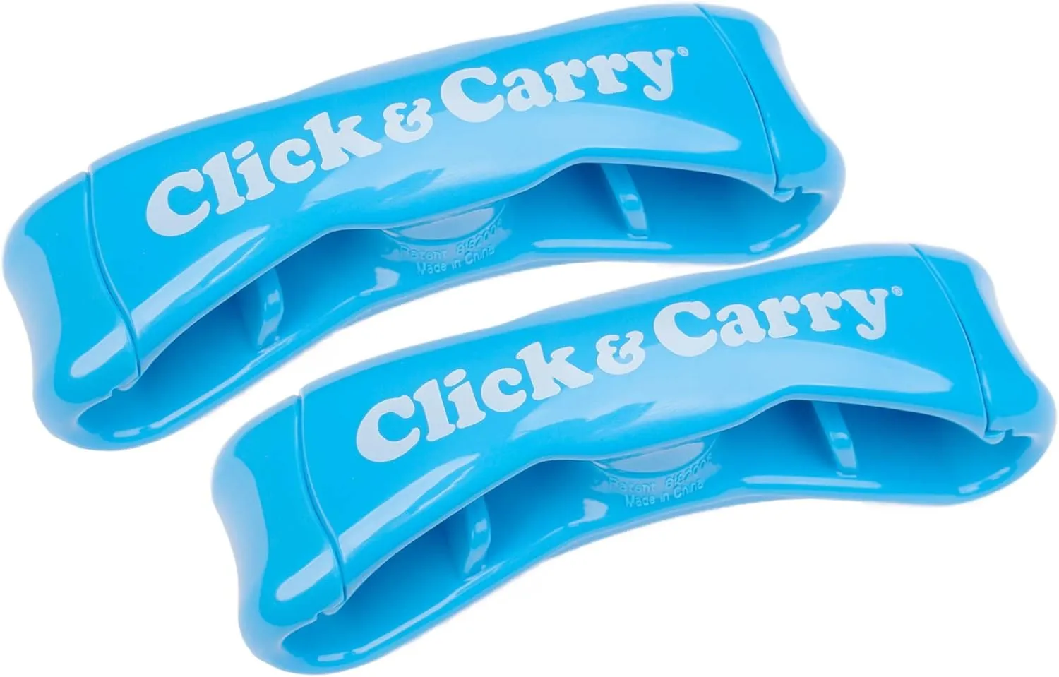 Click & Carry Grocery Bag Carrier - Plastic Bag Organizer and Holder for Easy Shopping - As Seen on Shark Tank - Comfortable Gel Padding Bags Handle, Hands-Free Design for Groceries, Paint Can Carrier