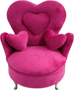 CONCISE Miniature Dollhouse Accessories Dollhouse Furniture 1/6 Scale Sofa Pink Jewelry Box Women Velvet Storage Jewelry Box