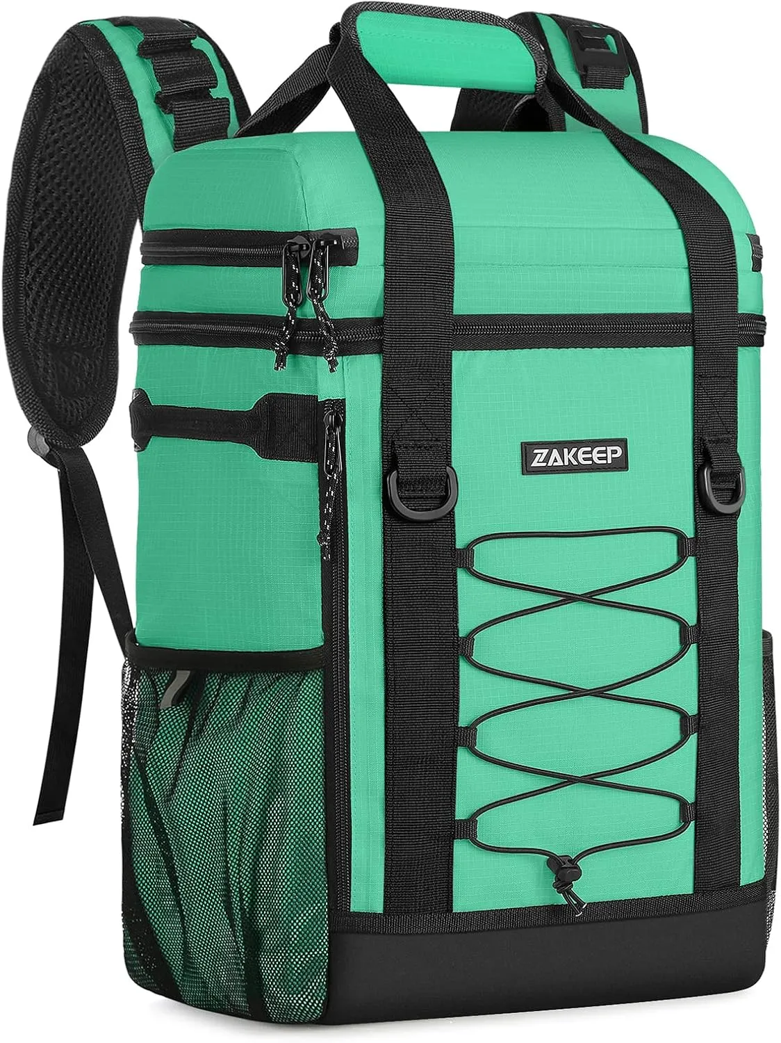 Cooler Backpack, 36 Cans Multifunctional Leakproof Cooler Backpack with Padded Top Handle, Mesh Pocket for Camping BBQ