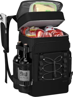 Cooler Backpack - 40 Cans Insulated Backpack Cooler for Men & Women, Portable 2 Leak Proof Compartments Coolers Bag for Picnic, Lunch, Hiking, BBQ Camping and Beach - MIYCOO