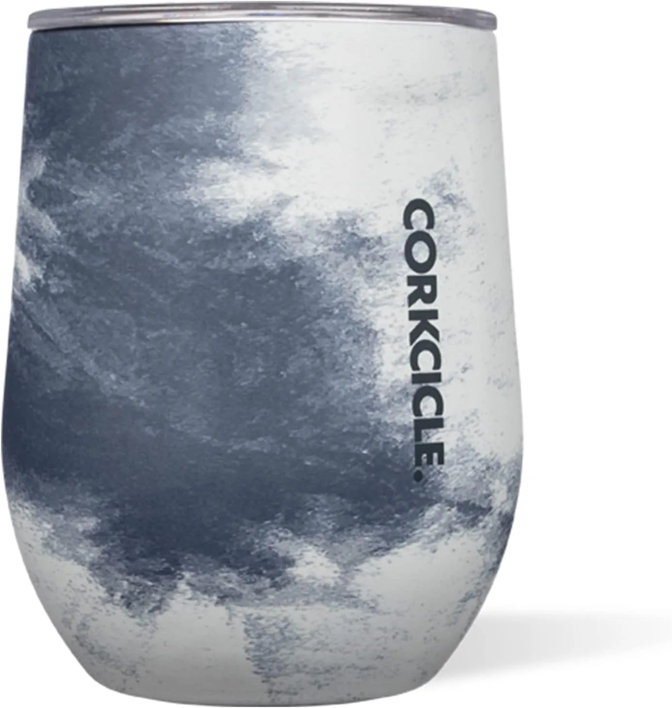 Corkcicle Disney 12 Ounce Triple Insulated Stainless Steel Stemless Travel Cup with Lid and Silicone Bottom for Hot and Cold Drinks, Mickey Tie Dye
