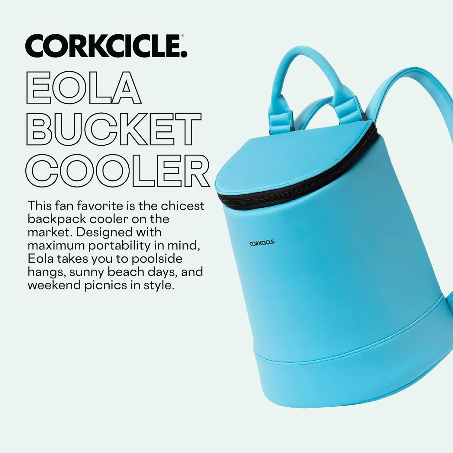 Corkcicle EOLA Cooler Backpack, Waterproof and Leak Proof Insulated Bag, Perfect for Wine, Beer, and Ice Packs