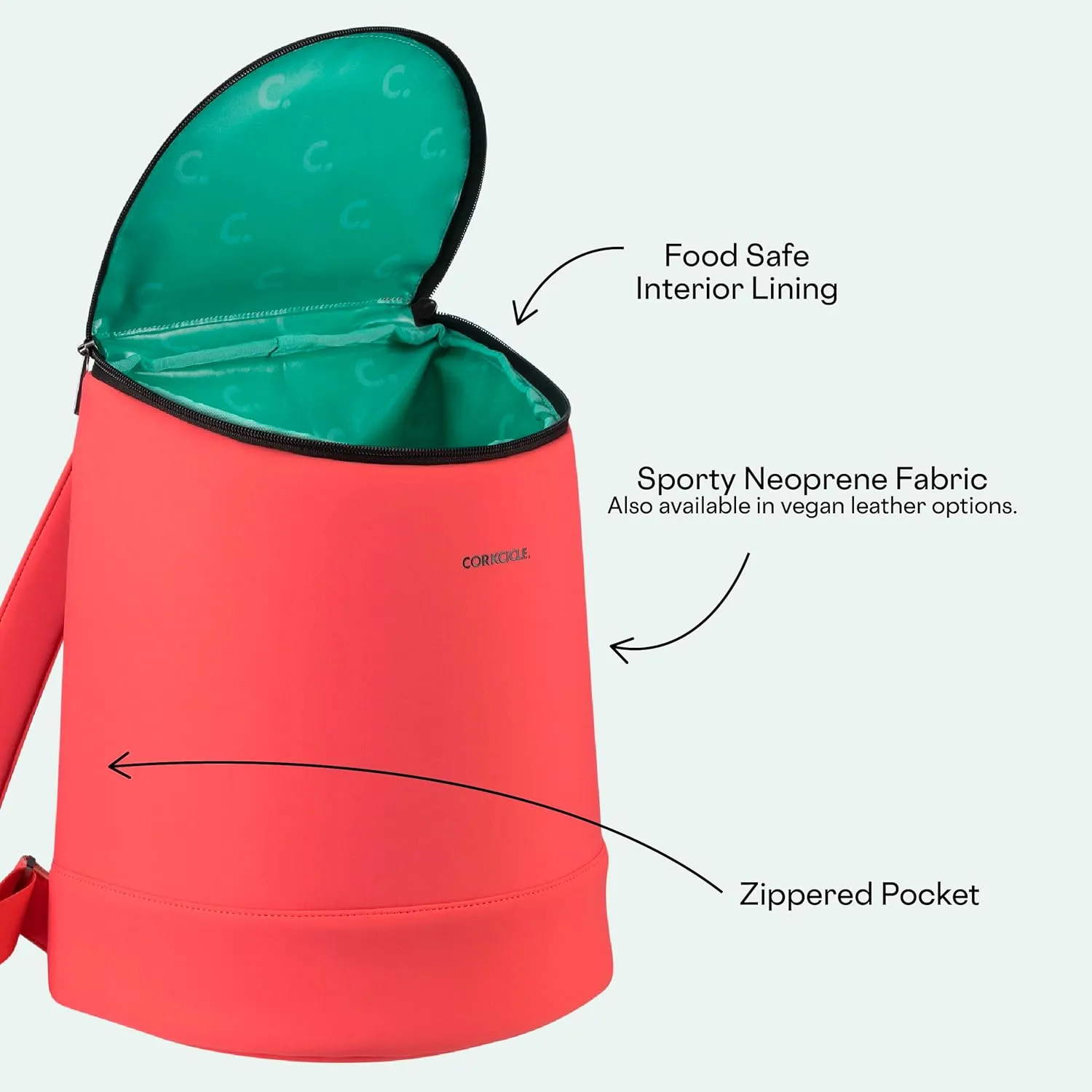 Corkcicle EOLA Cooler Backpack, Waterproof and Leak Proof Insulated Bag, Perfect for Wine, Beer, and Ice Packs