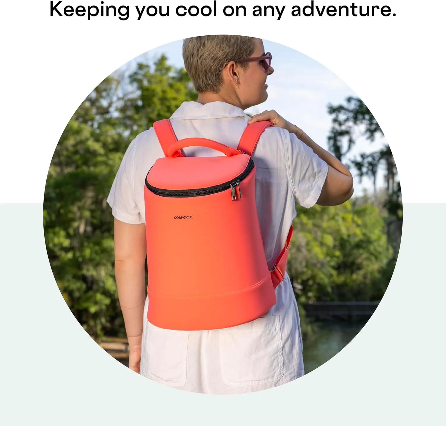 Corkcicle EOLA Cooler Backpack, Waterproof and Leak Proof Insulated Bag, Perfect for Wine, Beer, and Ice Packs