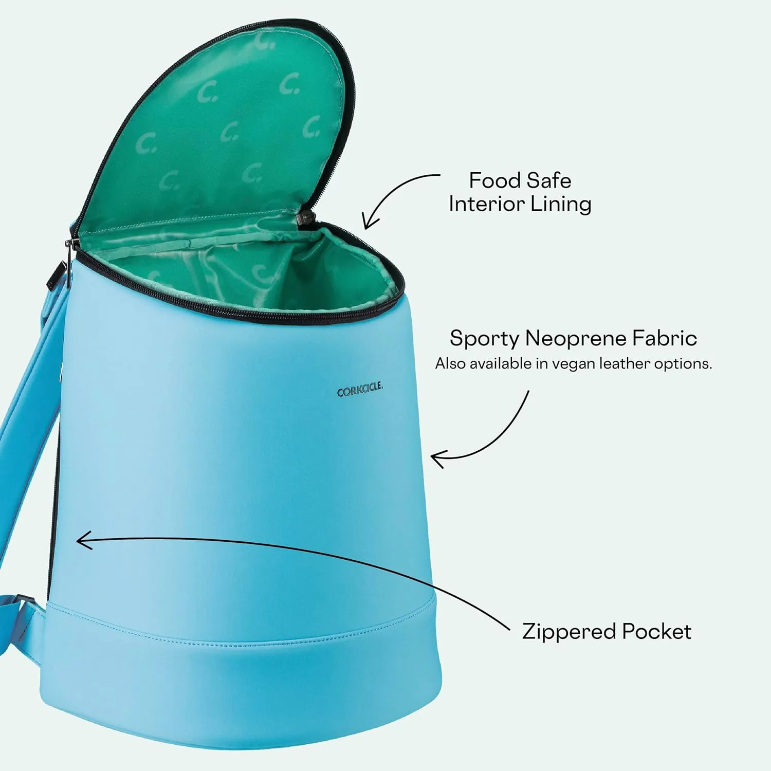 Corkcicle EOLA Cooler Backpack, Waterproof and Leak Proof Insulated Bag, Perfect for Wine, Beer, and Ice Packs