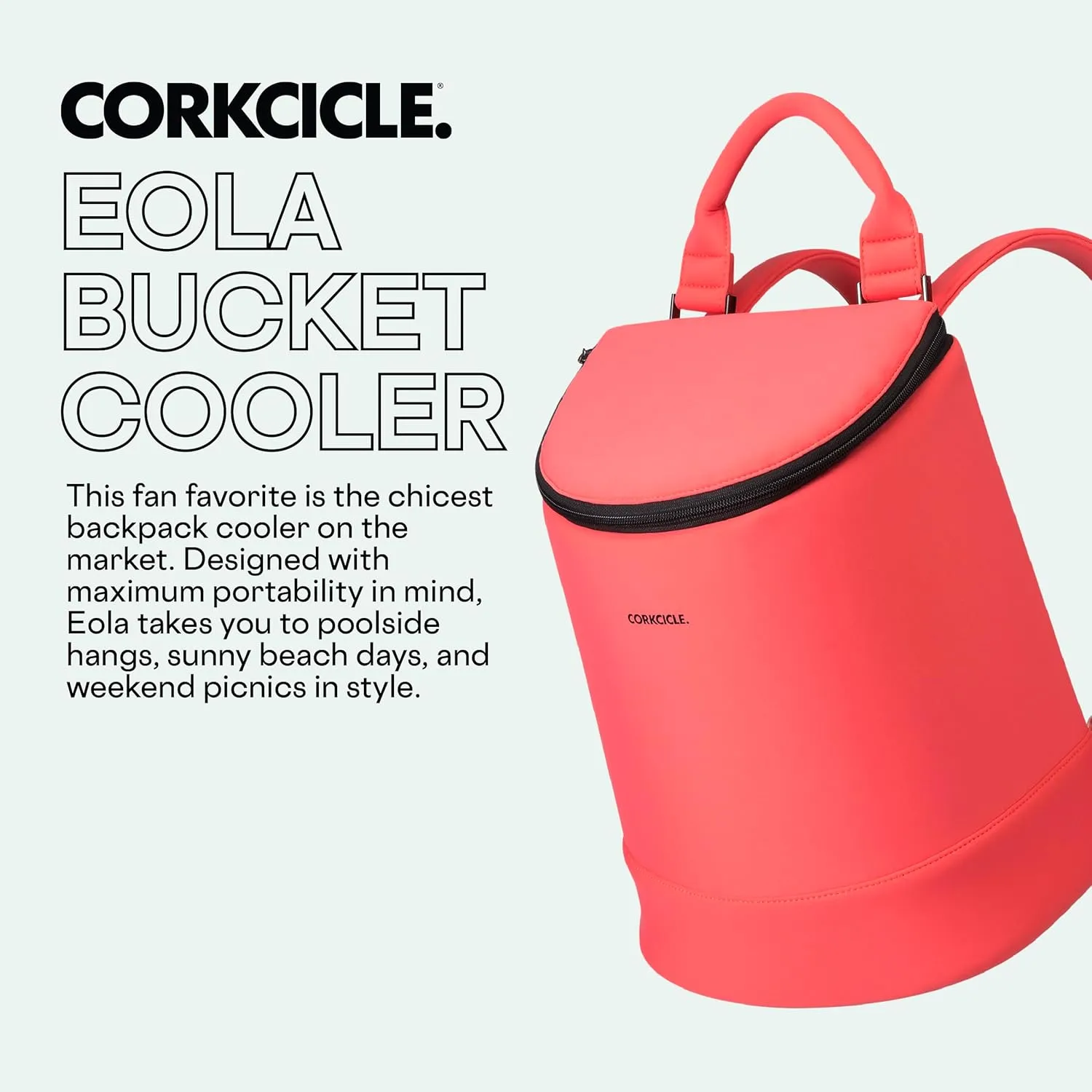 Corkcicle EOLA Cooler Backpack, Waterproof and Leak Proof Insulated Bag, Perfect for Wine, Beer, and Ice Packs