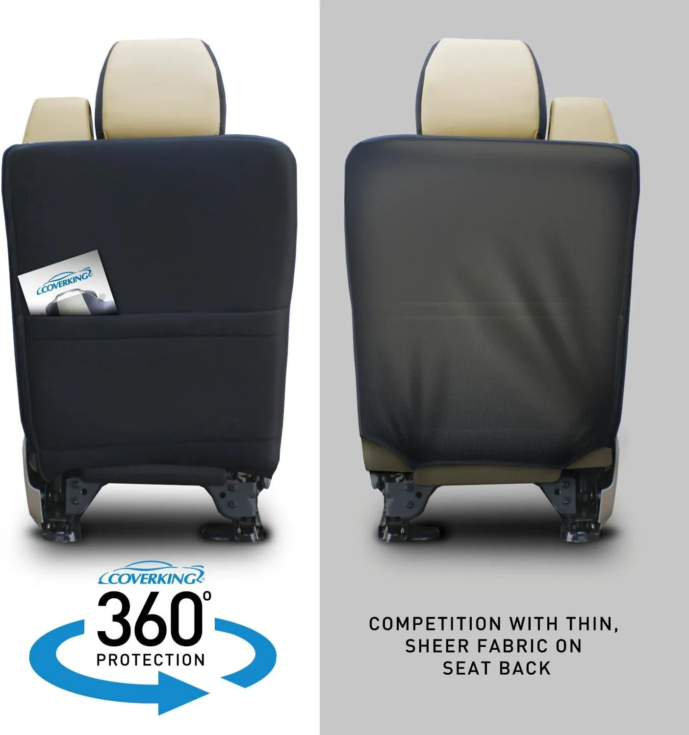 Coverking Custom Fit Front 50/50 Bucket Seat Cover for Select Acura RSX Models - Neosupreme (Wine with Black Sides)