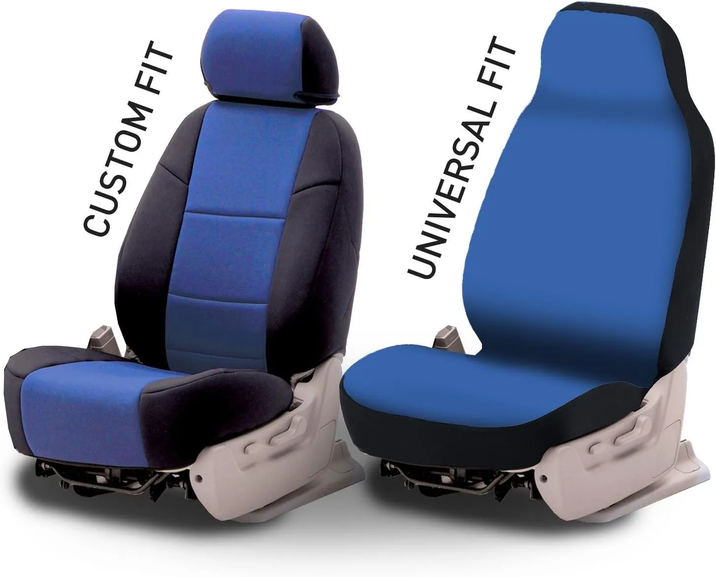 Coverking Custom Fit Front 50/50 Bucket Seat Cover for Select Acura RSX Models - Neosupreme (Wine with Black Sides)