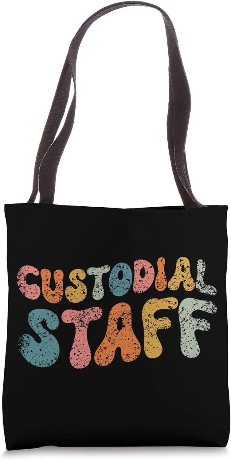 Custodial Staff Janitor Worker Caretaker Custodial Staff Tote Bag