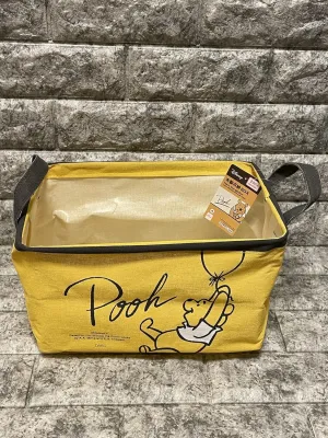 Daiso Fabric Storage Box -Winnie the Pooh- FY-DC5-, Yellow
