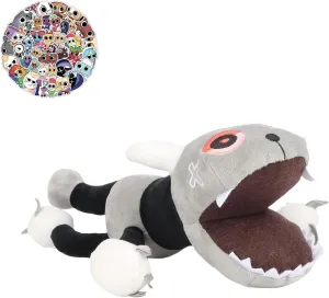 Dandy World Themed Plush Collection Soft Plushies for Teens Adult Fans, Home Decor & Gaming Merch（ 1Pack Twisted Pebble Plush with 62pcs Dandy World Stickers