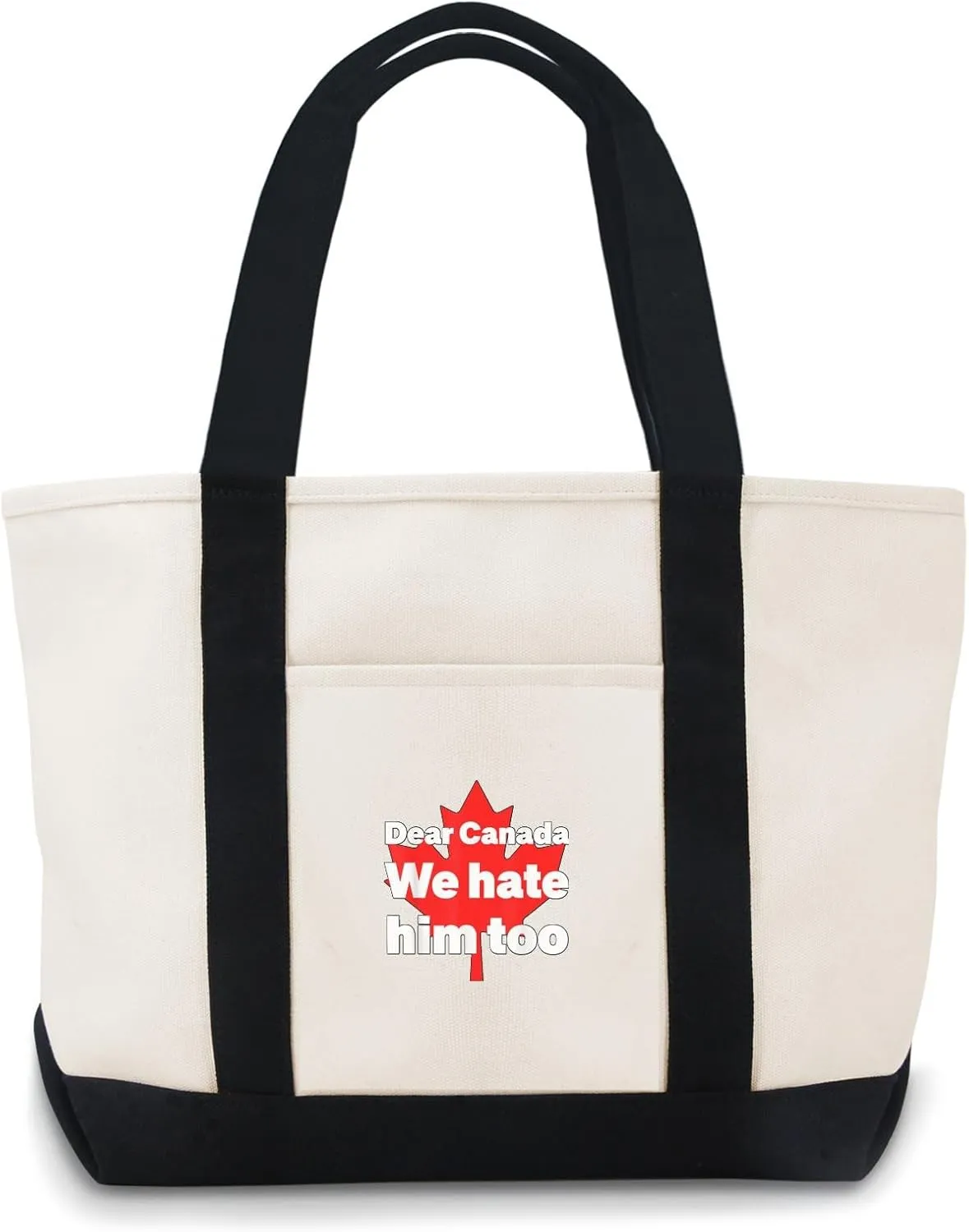 Dear Canada We Hate Him Too Canvas Bag For Teacher