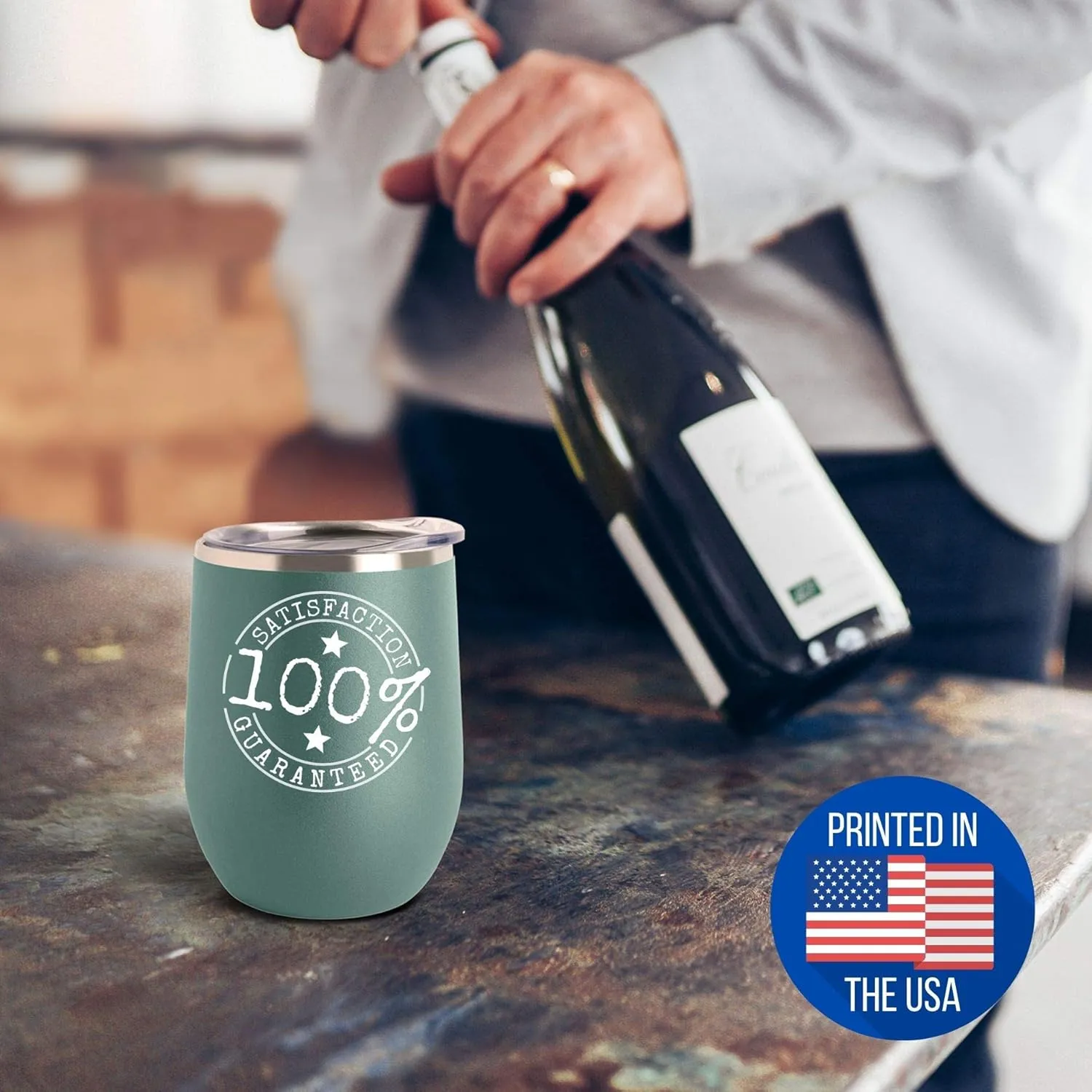 Decathlon Wine Glass Saying Sport Fan Lover Funny Gift Secret Insulated Tumbler With Lid Teal