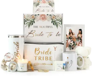 DHQH Bride To Be Gifts Bridal Shower Gift Box for Wedding - Stainless Steel & Ceramic Cups Bachelorette Gifts For Bride Ideal Bridal Shower Gift