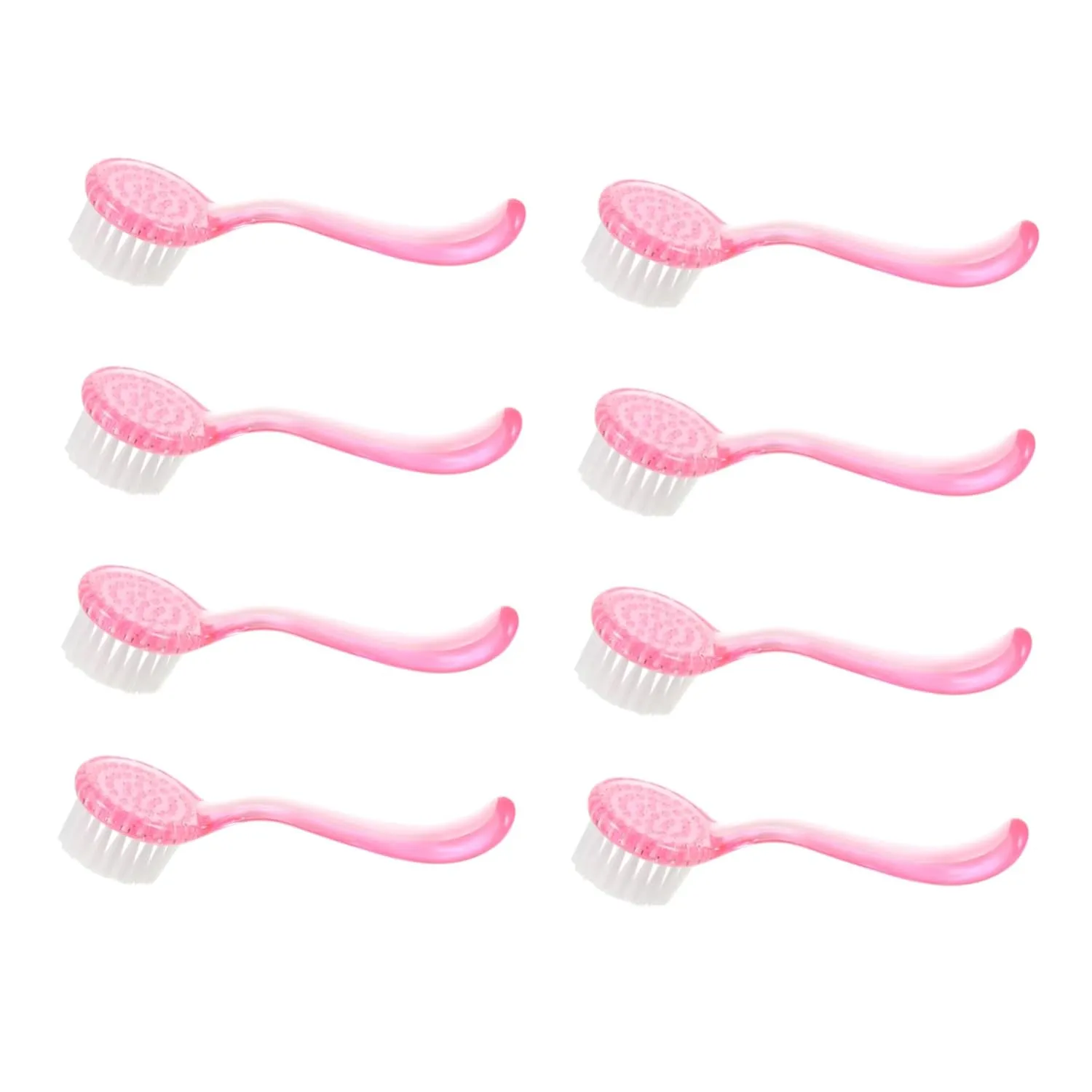 Didiseaon 8pcs Facial Cleansing Brush Pore Scrub Deep Clean Face Brush Natural Bristles Scrubber Exfoliator Random Color