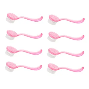 Didiseaon 8pcs Facial Cleansing Brush Pore Scrub Deep Clean Face Brush Natural Bristles Scrubber Exfoliator Random Color