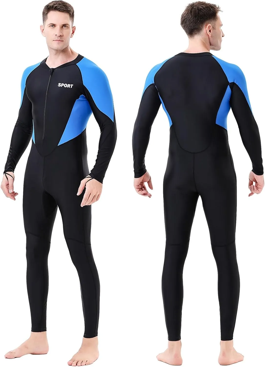 Diving Skin Suit for Women Men, Full Body Rash Guard Swimsuit Thin Wetsuit, One Piece Swimwear UV Protection Quick Dry for Scuba Surfing Snorkeling Swimming Kayak Water Sport