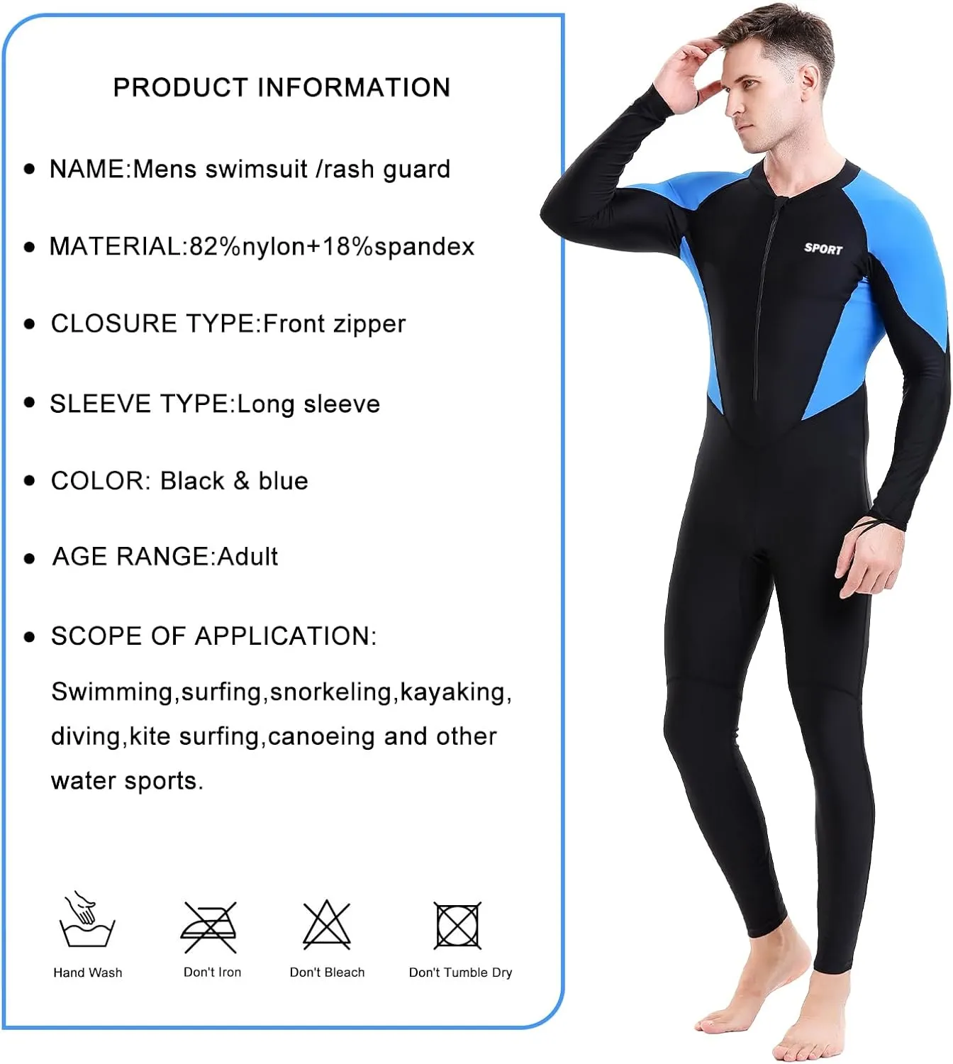 Diving Skin Suit for Women Men, Full Body Rash Guard Swimsuit Thin Wetsuit, One Piece Swimwear UV Protection Quick Dry for Scuba Surfing Snorkeling Swimming Kayak Water Sport