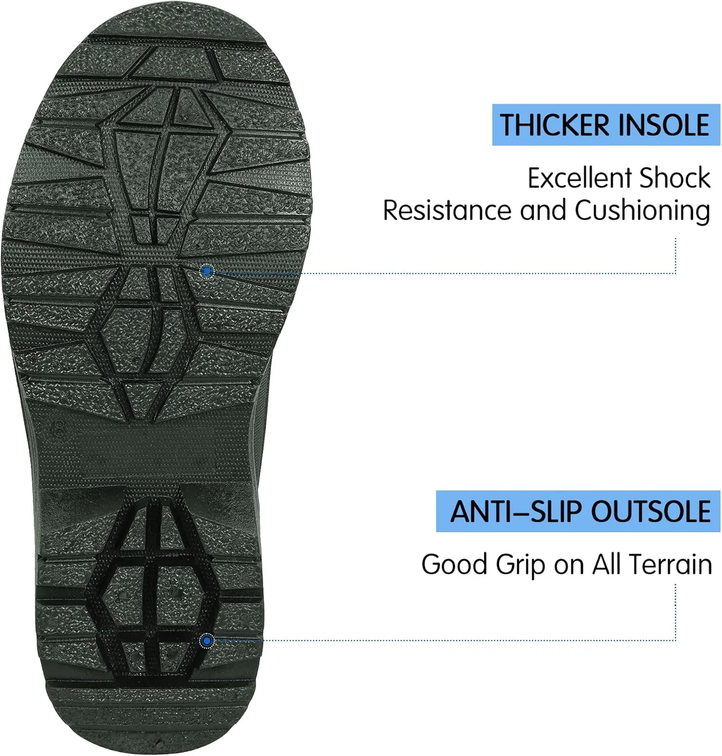 DKSUKO Men's Waterproof Neoprene Ankle Muck Boots,Durable Insulated Rubber Slip On Water Deck Boots,Outdoor Rain Footwear,Anti-Slip Mud Shoes
