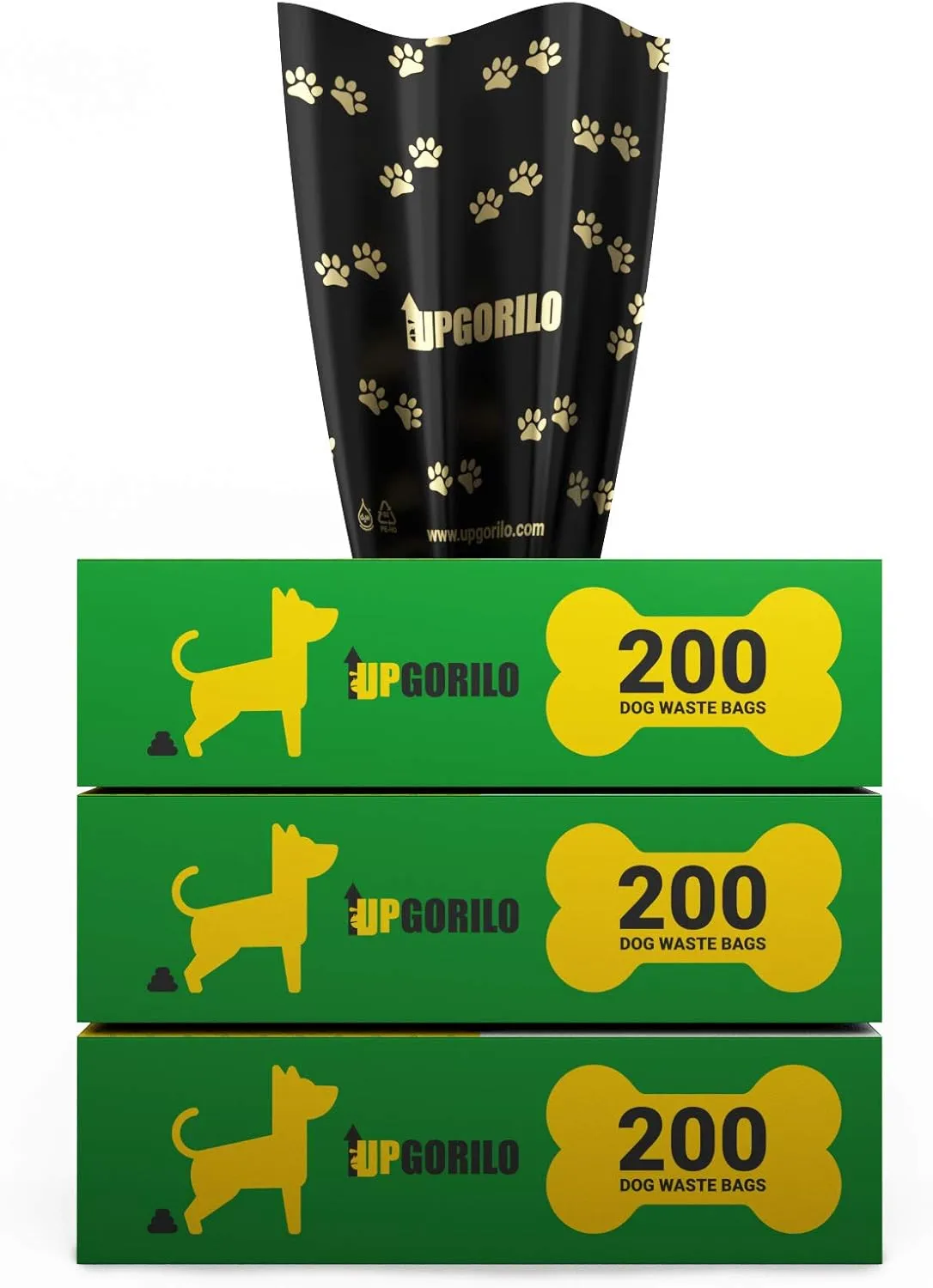 Dog Waste Station - 3 Roll Set of Premium Pet Waste Bags, 600 Extra Thick and Strong Dog Poop Bags, Guaranteed Leak-Proof - 8 x 13 Unscented