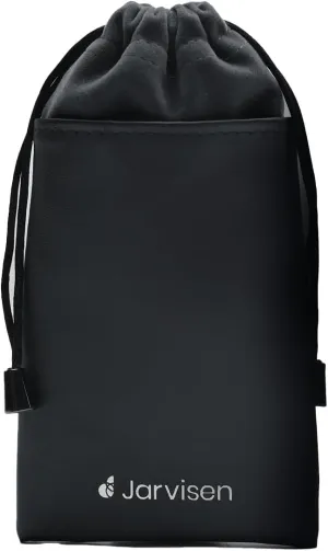 Durable Protective Bag Translator 2, Large 7x4 inches Drawstring Pouch, Premium Velvet & Leather, Waterproof & Dustproof, Black