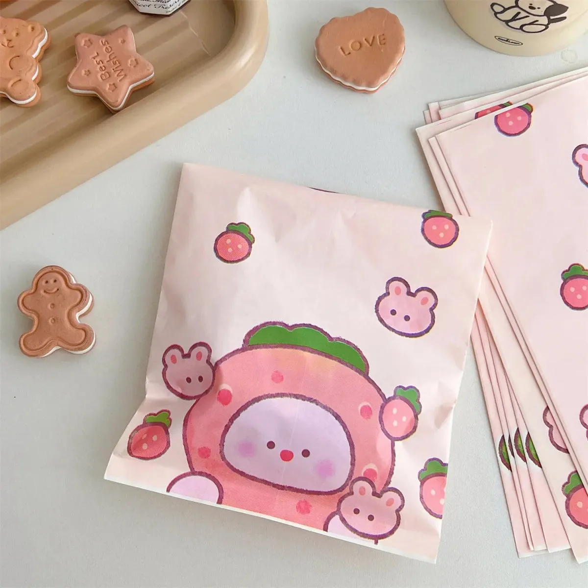 Easter Strawberry Rabbit Paper Bag
