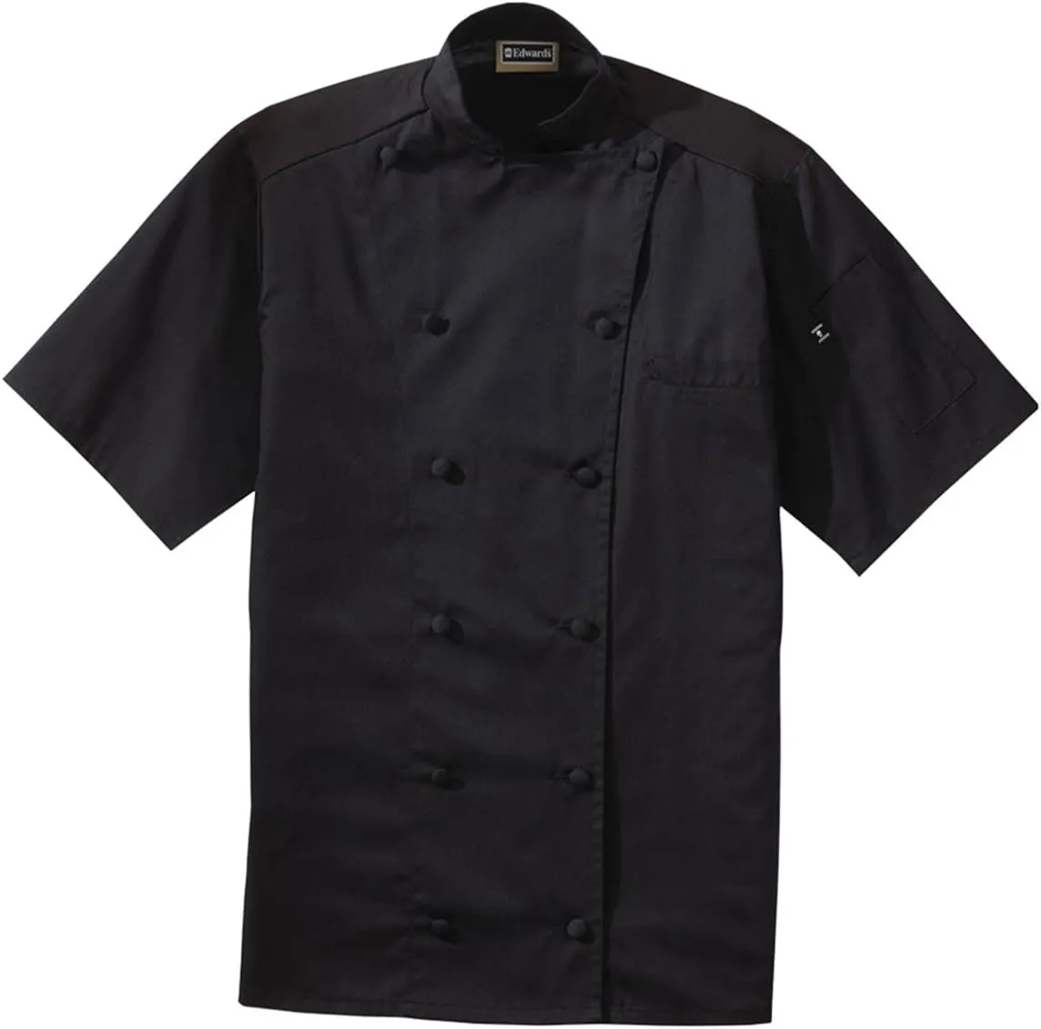 Edwards Classic Short Sleeves Chef Coat with Back Mesh