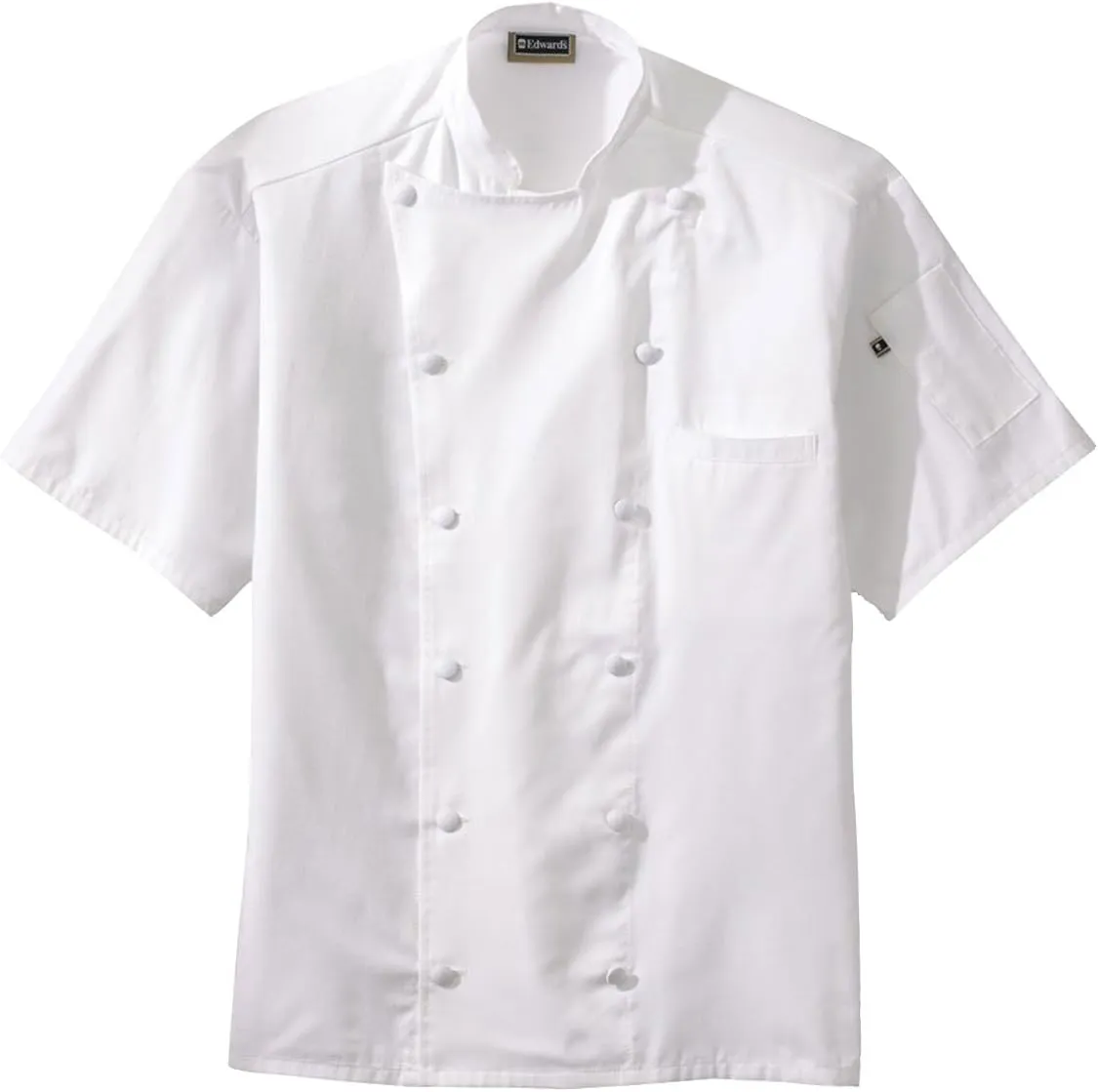 Edwards Classic Short Sleeves Chef Coat with Back Mesh
