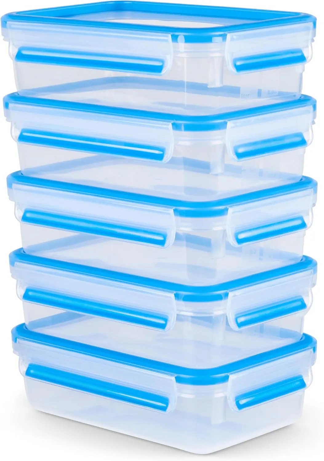 Emsa N1030700 Clip & Close Fresh tin, Plastic, Transparent/Blue