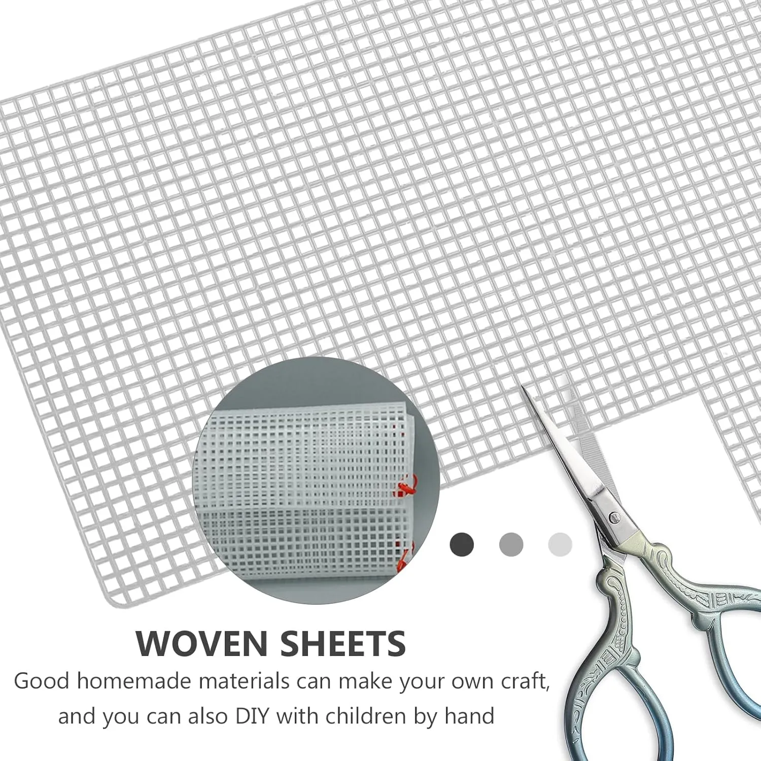 EXCEART 8 pcs Handbag to Weave mesh Canvas Supplies The Cross Accessories Wallet Hook Bag Plastic Grid Panel Plastic Canvas Supplies Canvas Purses Netting Material Plastic Piece Liner
