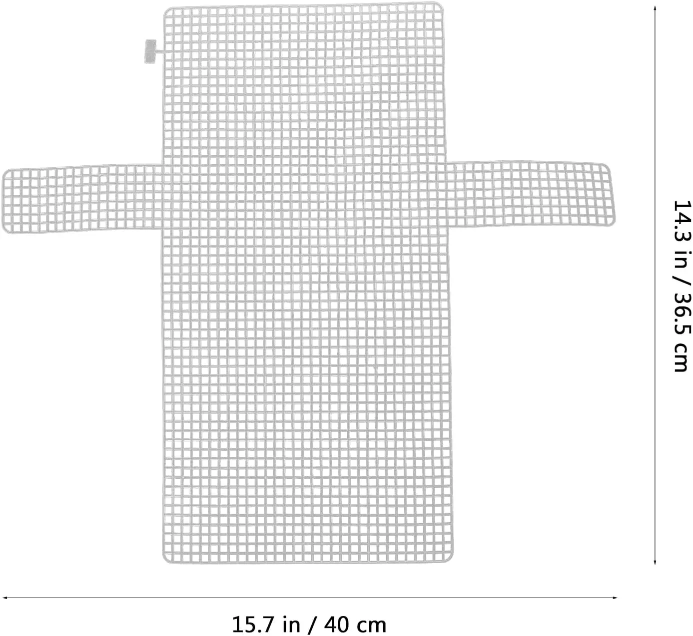 EXCEART 8 pcs Handbag to Weave mesh Canvas Supplies The Cross Accessories Wallet Hook Bag Plastic Grid Panel Plastic Canvas Supplies Canvas Purses Netting Material Plastic Piece Liner