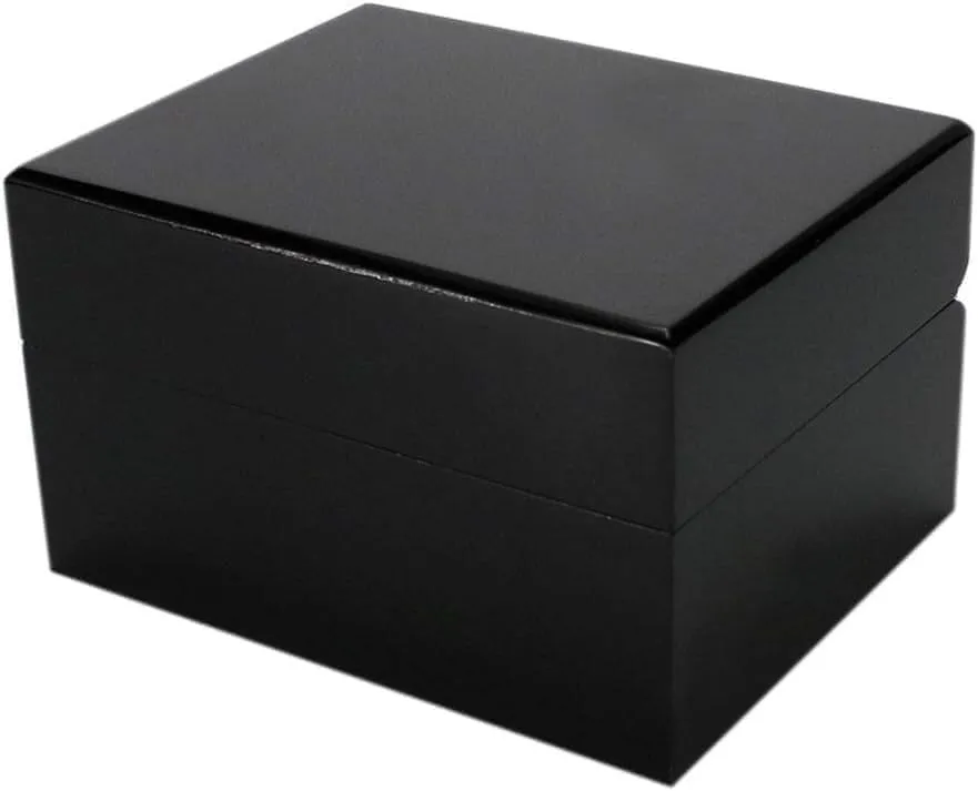 Fashion Black Single Slot Wooden Watch Case Paint Box Travel Jewelry Gift Storage Showcase Display Box