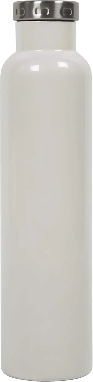 FIFTY/FIFTY Wine Growler Water Bottle, Narrow Mouth, Seven Fifty, 750ml/25 oz, Pearl White