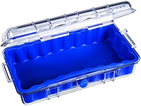 Flambeau Outdoors 602HD HD Tuff Box 600 with Zerust Anti-Corrosion Liner, Dry Box Storage, X-Large, Blue/Clear