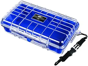 Flambeau Outdoors 602HD HD Tuff Box 600 with Zerust Anti-Corrosion Liner, Dry Box Storage, X-Large, Blue/Clear