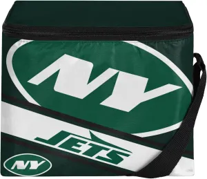 FOCO New York Jets NFL Big Logo Stripe 6 Pack Cooler