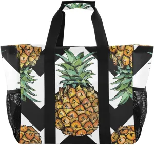 Foldable Grocery Reusable Tote Grocery Bag, Travel Canvas Shoulder Bags, Large Casual Laundry Pool Beach Bag