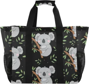 Foldable Grocery Reusable Tote Grocery Bag, Travel Canvas Shoulder Bags, Large Casual Laundry Pool Beach Bag