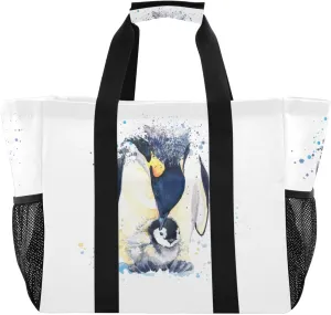 Foldable Grocery Reusable Tote Grocery Bag, Travel Canvas Shoulder Bags, Large Casual Laundry Pool Beach Bag