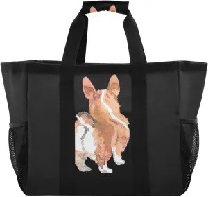 Foldable Grocery Reusable Tote Grocery Bag, Travel Canvas Shoulder Bags, Large Casual Laundry Pool Beach Bag