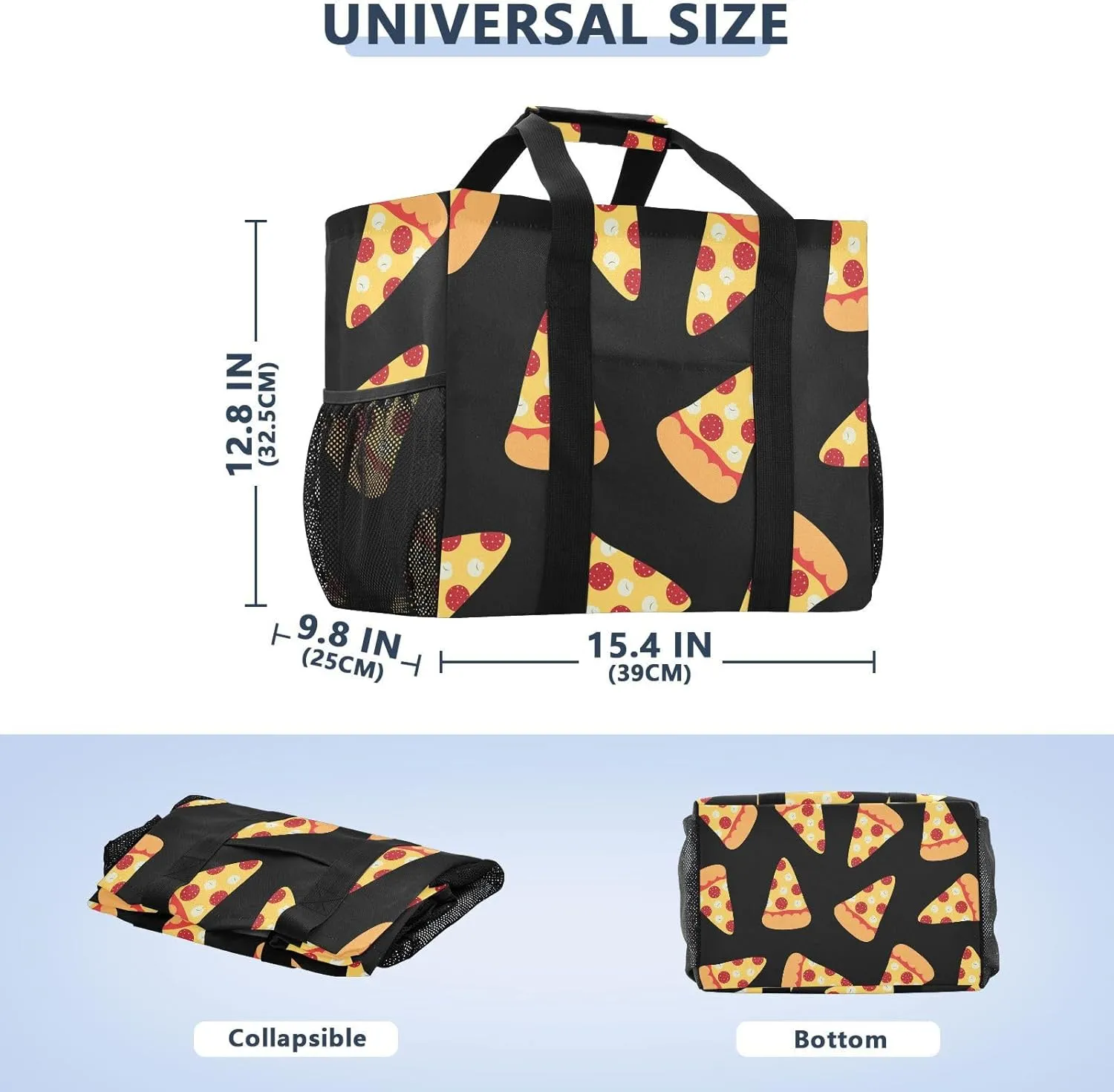 Foldable Grocery Reusable Tote Grocery Bag, Travel Canvas Shoulder Bags, Large Casual Laundry Pool Beach Bag