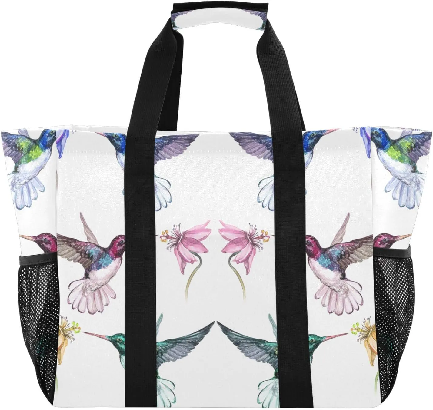 Foldable Grocery Reusable Tote Grocery Bag, Travel Canvas Shoulder Bags, Large Casual Laundry Pool Beach Bag