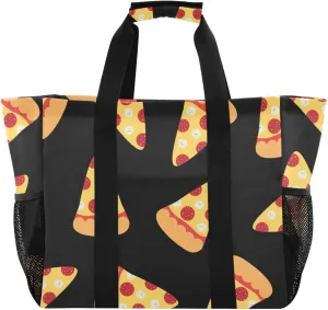 Foldable Grocery Reusable Tote Grocery Bag, Travel Canvas Shoulder Bags, Large Casual Laundry Pool Beach Bag