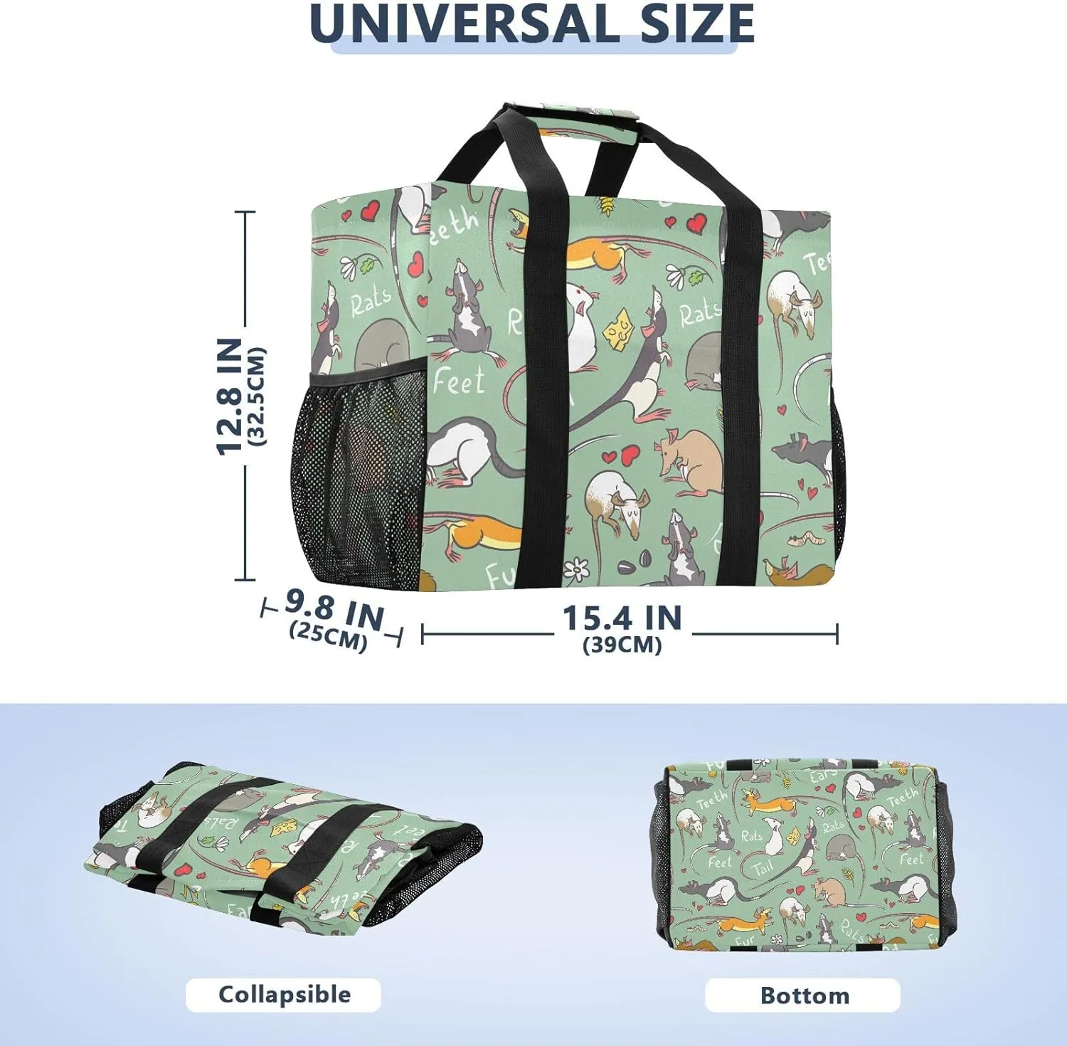Foldable Grocery Reusable Tote Grocery Bag, Travel Canvas Shoulder Bags, Large Casual Laundry Pool Beach Bag