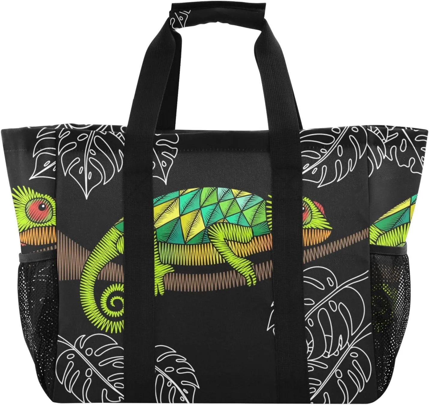 Foldable Grocery Reusable Tote Grocery Bag, Travel Canvas Shoulder Bags, Large Casual Laundry Pool Beach Bag