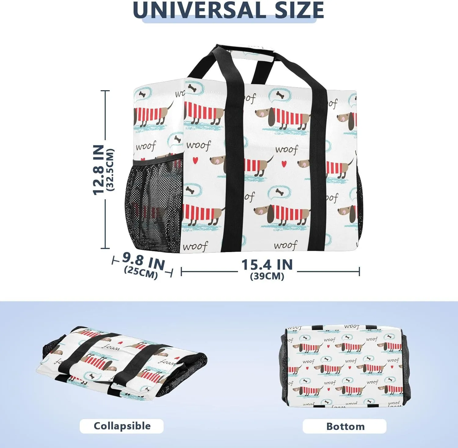 Foldable Grocery Reusable Tote Grocery Bag, Travel Canvas Shoulder Bags, Large Casual Laundry Pool Beach Bag