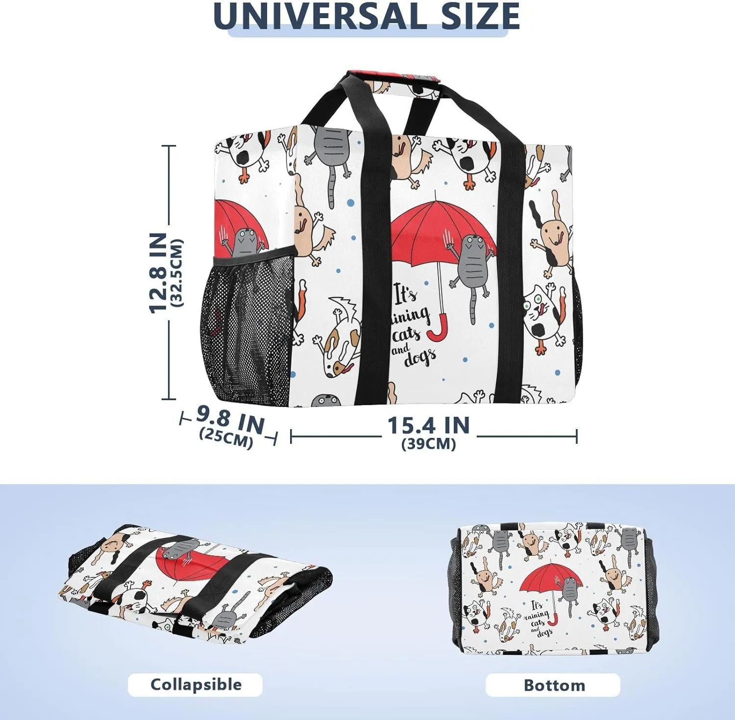 Foldable Grocery Reusable Tote Grocery Bag, Travel Canvas Shoulder Bags, Large Casual Laundry Pool Beach Bag