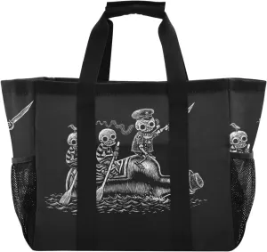 Foldable Grocery Reusable Tote Grocery Bag, Travel Canvas Shoulder Bags, Large Casual Laundry Pool Beach Bag