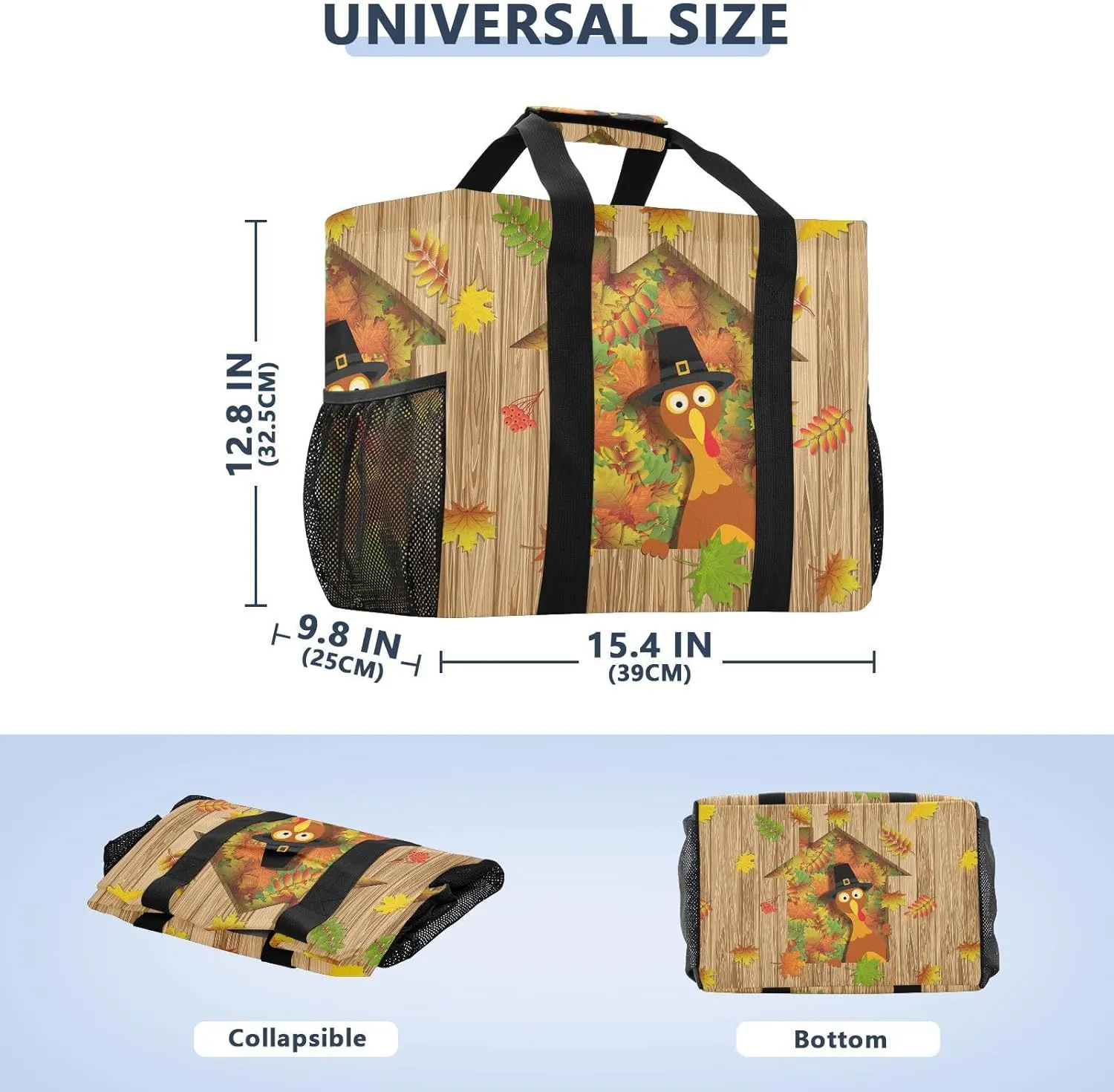 Foldable Grocery Reusable Tote Grocery Bag, Travel Canvas Shoulder Bags, Large Casual Laundry Pool Beach Bag