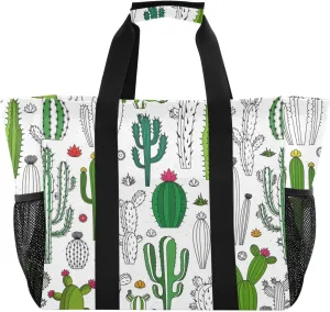 Foldable Grocery Reusable Tote Grocery Bag, Travel Canvas Shoulder Bags, Large Casual Laundry Pool Beach Bag